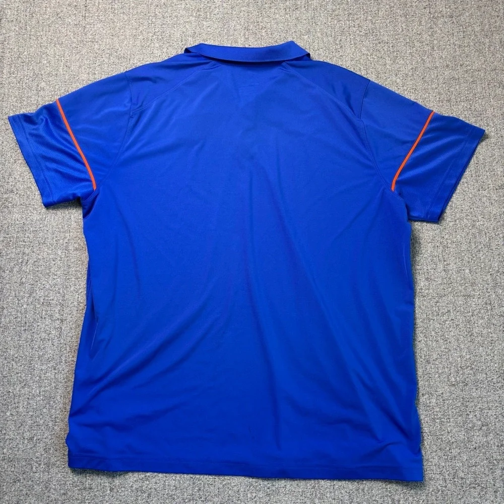 Nike Florida Gators Dri-Fit Polo Shirt‎ Mens 2XL Blue Orange Short Sleeve 32856X